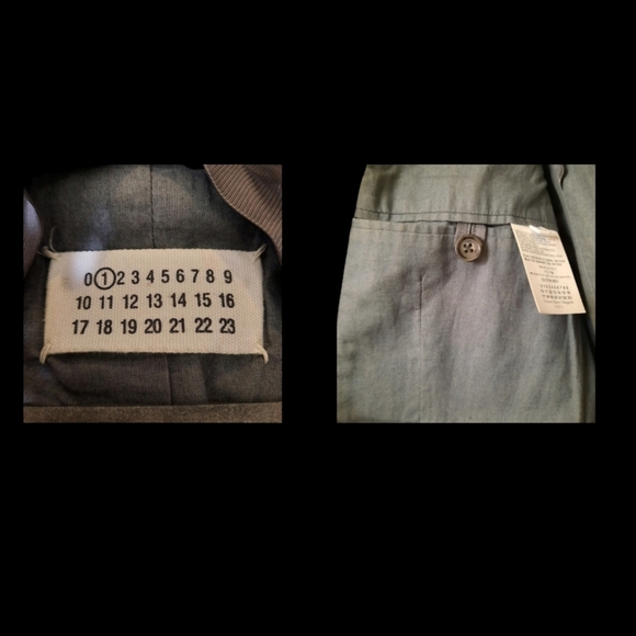 2 Piece MARGIELA Blanket Long Coat Detachable Collar Wool Cashmere Gray 42 6 - Picture 12 of 15